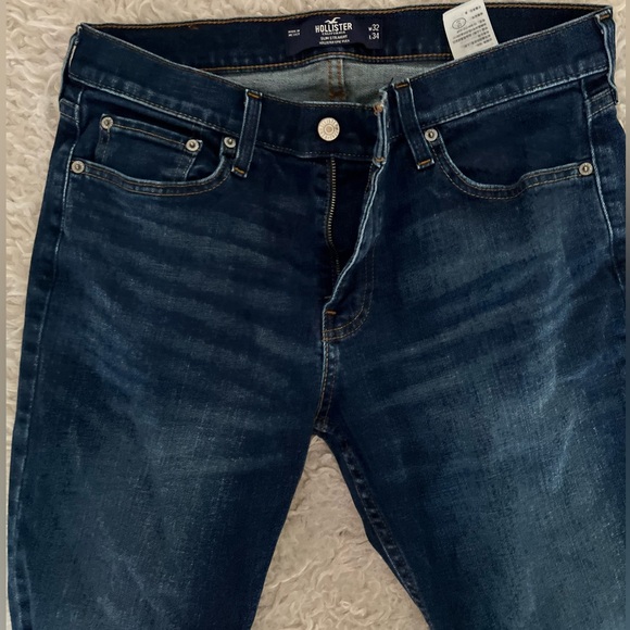 Hollister men’s slim straight jeans dark wash - Picture 3 of 3
